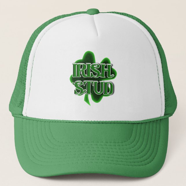 St. Patrick's Day Irish Stud Trucker Hat Keps (Framsida)