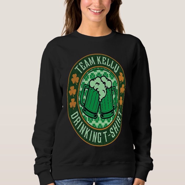St Patrick's Day Irish Team Ou2019Brien Drinking B T Shirt (Framsida)
