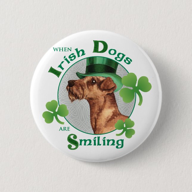 St. Patrick's Day Irish Terrier Knapp (Framsida)