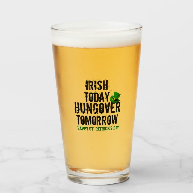 St patrick's day Irish Today hungoby Imorgon Glaskopp (Framsida fylld)