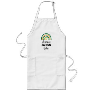 St patrick's day Irish Ultimate Chef Babe Rainbow Långt Förkläde