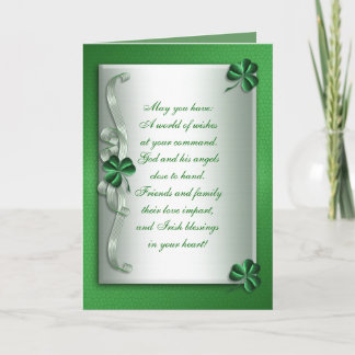 St patrick's day Irish välsigncard Kort