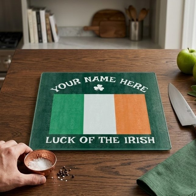St Patricks Day Irland Flagga Anpassat Namn Shamro (Skapare uppladdad)