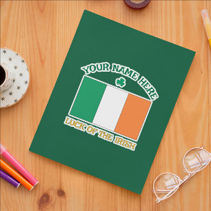 St Patricks Day Irland Flagga Anpassat Namn Shamro Klistermärken
