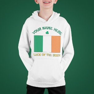 St Patricks Day Irland Flagga Anpassat Namn Shamro T Shirt