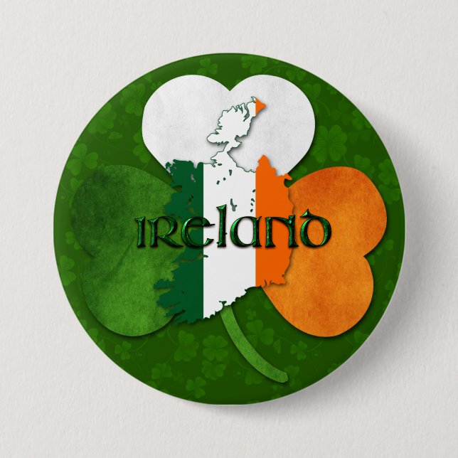 St. Patrick's Day - Irland/Karta Knapp (Framsida)