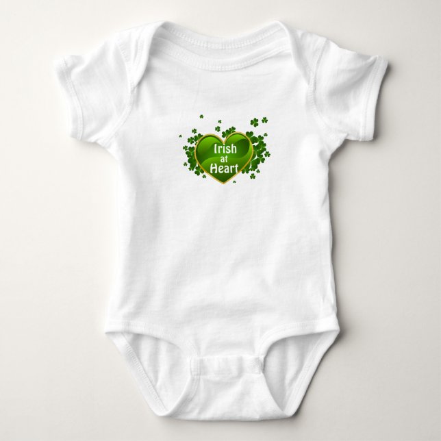 St. Patrick's Day Irländsk i själen Babystrampes T Shirt (Framsida)