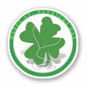 St. Patricks Day irländsk klöver Klistermärken
