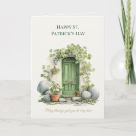 St Patricks Day Irländsk Lycka Shamrock Grattiskko Kort