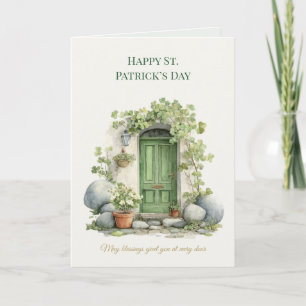St Patricks Day Irländsk Lycka Shamrock Grattiskko Kort
