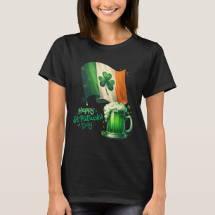 St Patrick's Day Irländsk öl Irland Flagga Män Kvi T Shirt