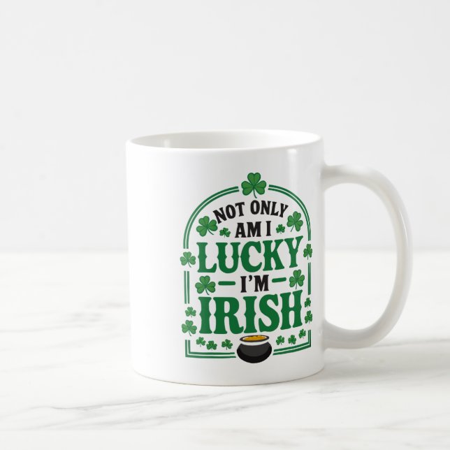 St Patricks Day Irländsk Shamrock Shenanigan Irlan Kaffemugg (Höger)