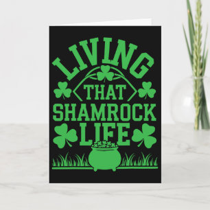 St Patricks Day Irländsk Shamrock Shenanigan Irlan Kort