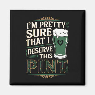 St Patricks Day irländsk stolthet rolig Shamrock-p Magnet