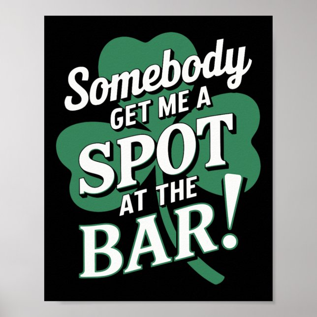 St Patricks Day irländsk stolthet Shamrock-parad L Poster (Framsidan)