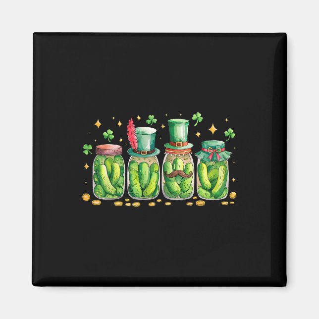 St. Patrick's Day Irländsk syltgglas Syltälskare V Magnet (Framsidan)