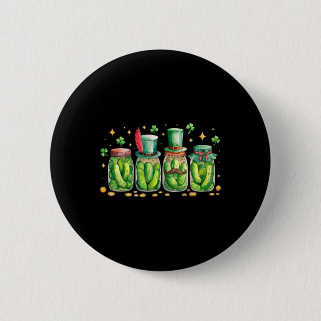 St. Patrick's Day Irländsk syltglas Syltälskare Ve Knapp (Framsida)