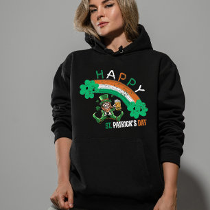 St. Patrick's Day Irländska flaggan färg Regnbåge T Shirt