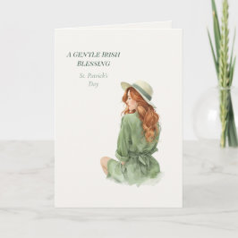 St. Patrick's Day Irländska Lycka Poetisk Välkomst Kort