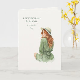 St. Patrick's Day Irländska Lycka Poetisk Välkomst Kort