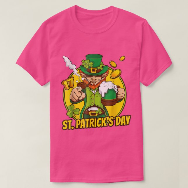 St Patricks Day Irländska Pojkar Flickor Rollig Gr T Shirt (Design framsida)