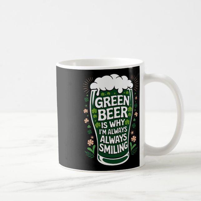 St Patricks Day irländska stolthet Shamrock parad  Kaffemugg (Höger)