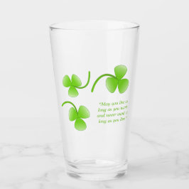 St. Patrick's Day Irländskt välsignelsekrus Glaskopp