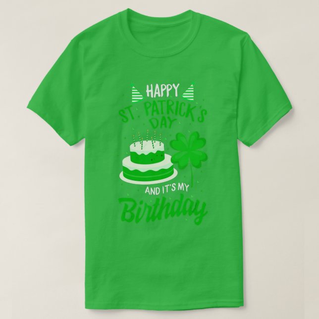 St patricks day Ja, det är min födelsedag Bday Lyc T Shirt (Design framsida)