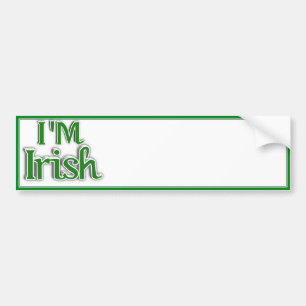 St. Patrick's Day - jag är IRISH Bildekal