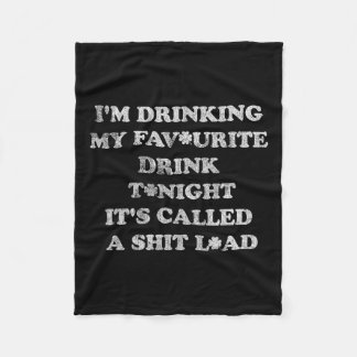 St patricks day jag dricker min favoritdryck till fleecefilt