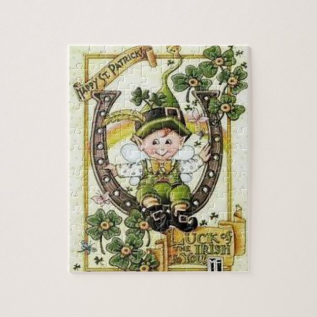 St. Patrick's Day Jigszawa Puzzle Pussel (Vertikal)