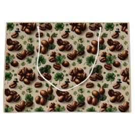 St. Patrick's Day Kaffe & Shamrock-mönster