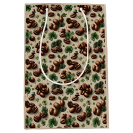 St. Patrick's Day Kaffe & Shamrock-mönster