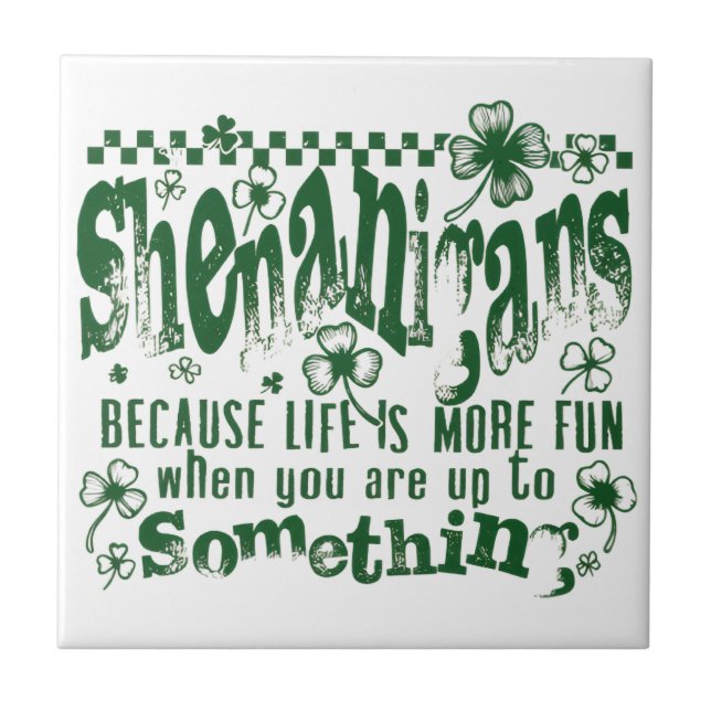 St. Patrick's Day Kakelplatta (Framsidan)