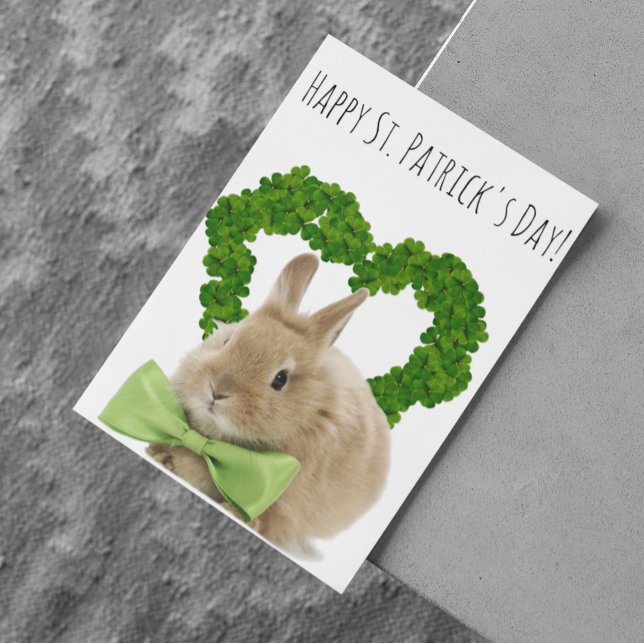 St. Patrick's Day Kaninunge Kort (Skapare uppladdad)