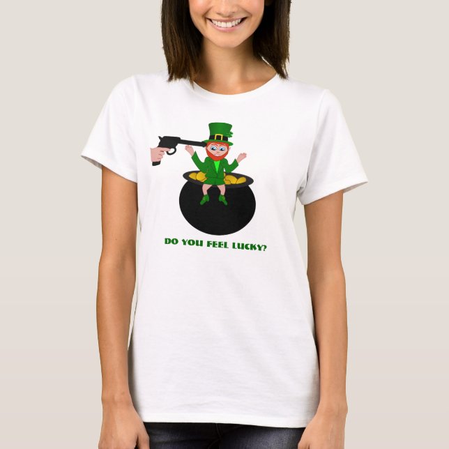 St patrick's day känner du Lucky Womens T-Shirt (Framsida)