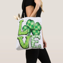 St. Patrick's Day Kärlek Grönt Irish Tygkasse