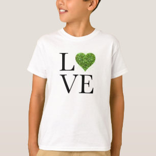 St. Patrick's day KÄRLEK grönt som glittrar hj T Shirt