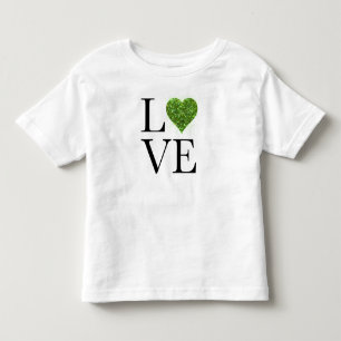 St. Patrick's day KÄRLEK grönt som glittrar hj T Shirt