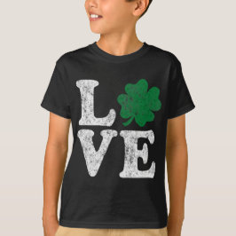 St patrick's day KÄRLEK Shamrock Irish T-shirt