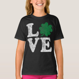 St patrick's day KÄRLEK Shamrock Irish T-shirt