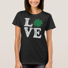 St patrick's day KÄRLEK Shamrock Irish Tee