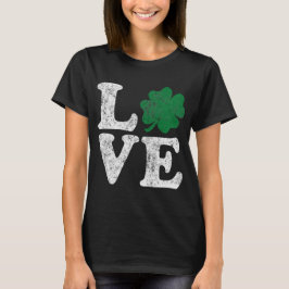 St patrick's day KÄRLEK Shamrock Irish Tee Shirt