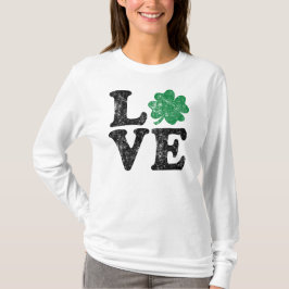 St patrick's day KÄRLEK Shamrock Irish Tee Shirt