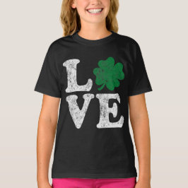 St patrick's day KÄRLEK Shamrock Irish Tee Shirt