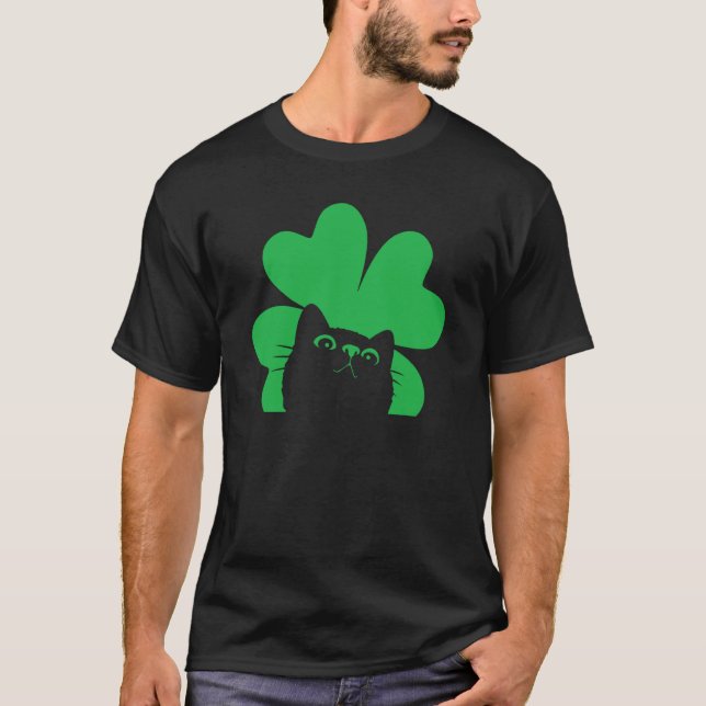 St Patrick's Day Katt Män Kvinnor Barn T Shirt (Framsida)