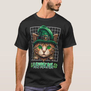 St Patrick's Day kattor leprechaun kattungar T Shirt