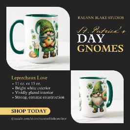 St. Patrick's Day Keramisk Mugg