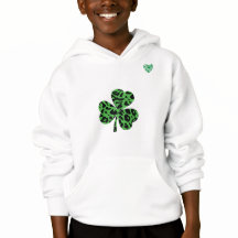 St. Patrick's Day Kids Leopard Shamrock Shirt