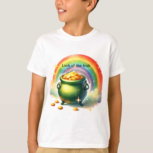 St. Patricks Day Kids T Shirt (Framsida)
